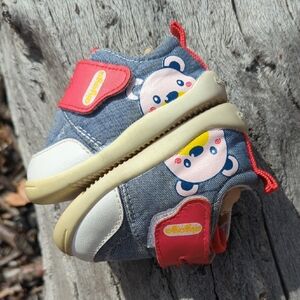 Cute Bear Graphic Booties For Baby, Aiyaya, 0-12mo